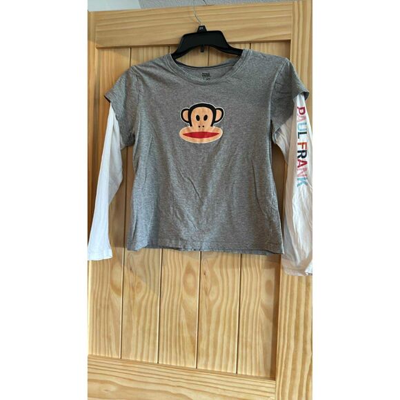 Paul Frank Large Gray Shirt Girls Monkey on front of Shirt - Picture 1 of 4